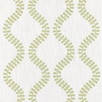 Scalamandre Foglia Embroidery Celery Fabric SC271270002