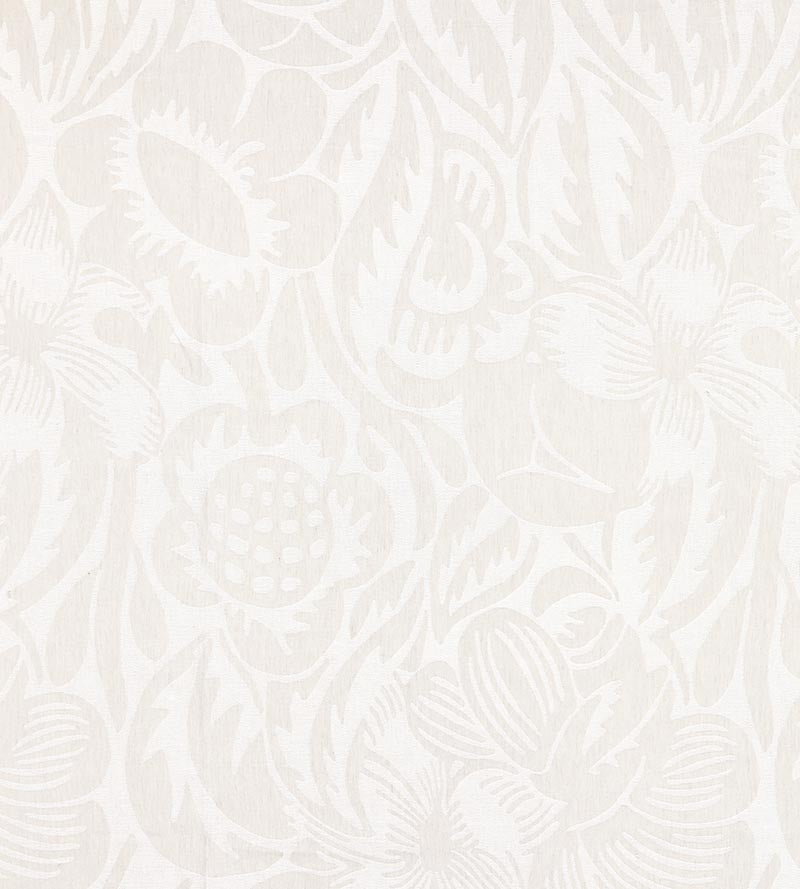 Scalamandre Deco Flower Pearl Grey Fabric Sample SC271310002