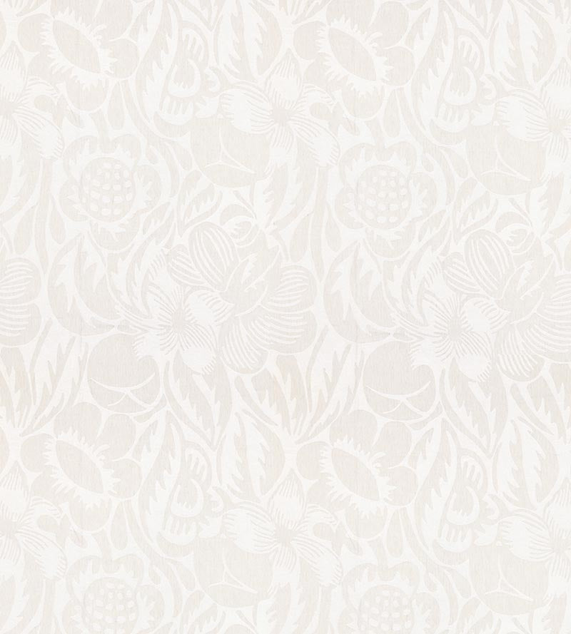 Scalamandre Deco Flower Pearl Grey Fabric Sample SC271310002