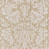 Scalamandre Metalline Damask Flax Fabric SC271360002