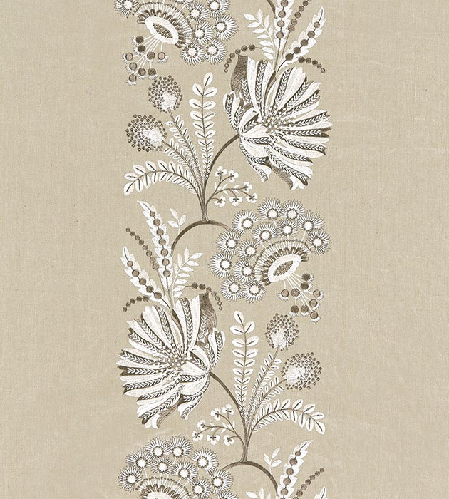 Scalamandre Annelise Embroidery Flax Fabric Sample SC271620002