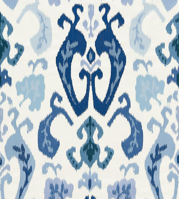 Scalamandre Mandalay Ikat Embroidery Porcelain Fabric Sample SC271720002
