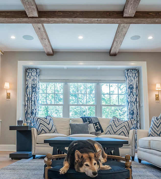 Scalamandre Mandalay Ikat Embroidery Porcelain Fabric Sample SC271720002