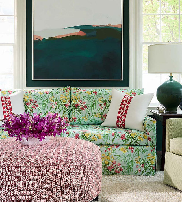 Scalamandre Tahiti Tweed Palm Fabric Sample SC271920002