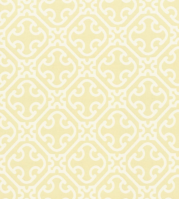 Scalamandre Ailin Lattice Weave Canary Fabric Sample SC272140002