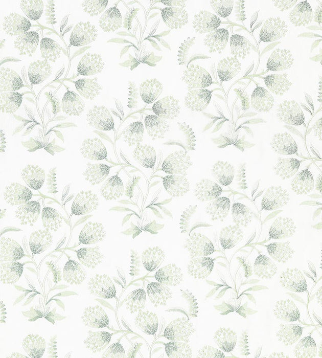 Scalamandre Hana Embroidery Eucalyptus Fabric Sample SC272330002