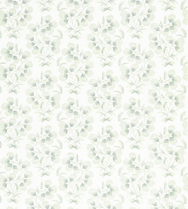 Scalamandre Hana Embroidery Eucalyptus Fabric Sample SC272330002