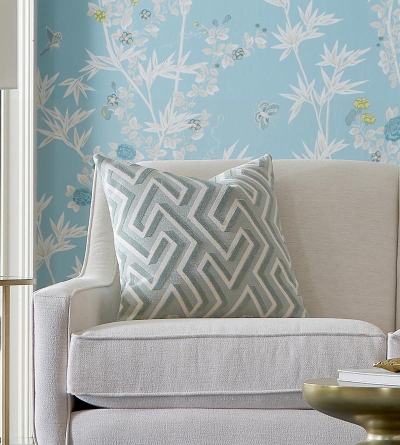 Scalamandre Maze Velvet Harbor Fabric SC272370002
