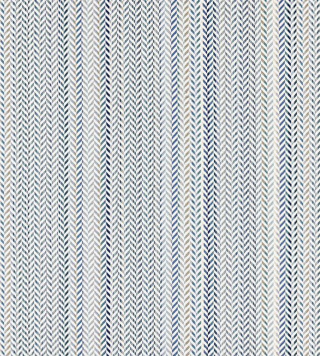 Scalamandre Arrow Stripe Fountain Fabric Sample SC272540002