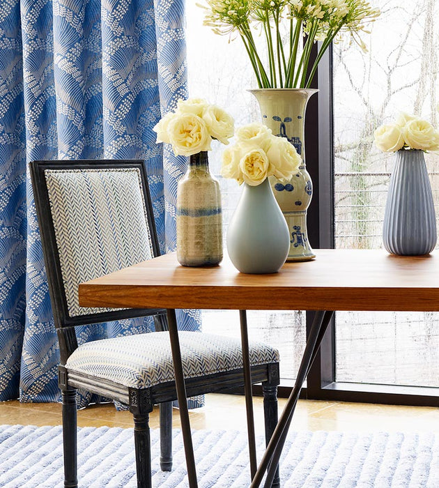 Scalamandre Arrow Stripe Fountain Fabric Sample SC272540002