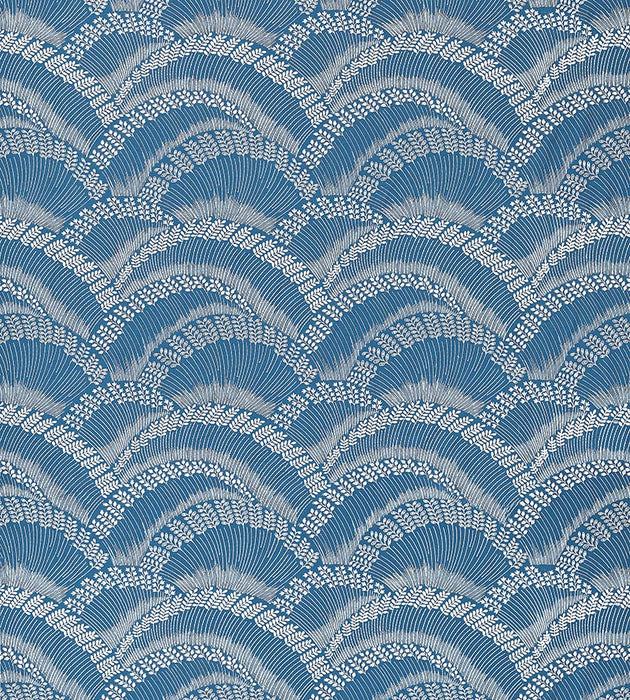 Scalamandre Lovegrass Embroidery Marlin Fabric Sample SC272560002