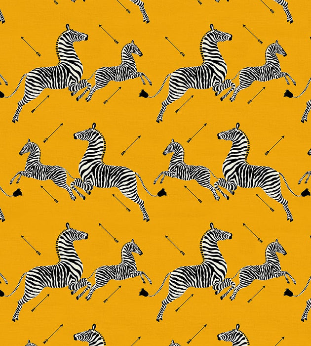 Scalamandre Zebras - Outdoor Yellow Fabric Sample SC363780002