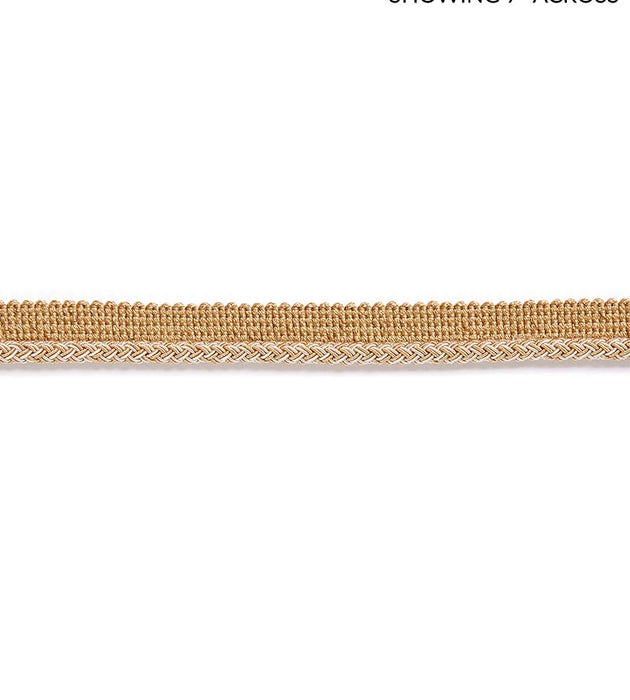 Scalamandre Georgica Braided Cord Camel Trim Sample SCC3030002