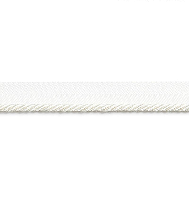 Scalamandre Avenue Cord Ivory Trim Sample SCC3150002