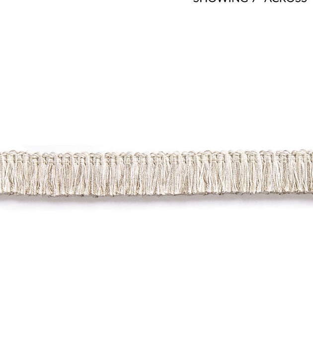 Scalamandre Gardiner Brush Fringe Linen Trim Sample SCFC14940002