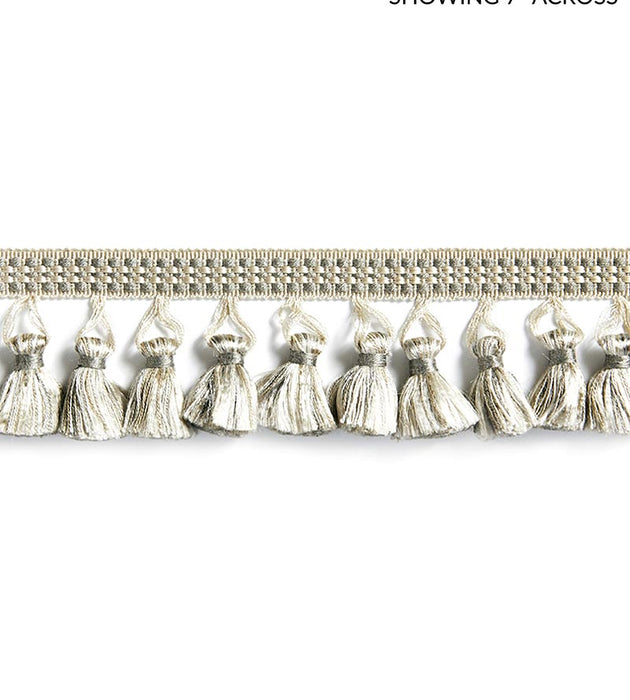 Scalamandre Plaza Tassel Fringe Heron Trim Sample SCFT15050002