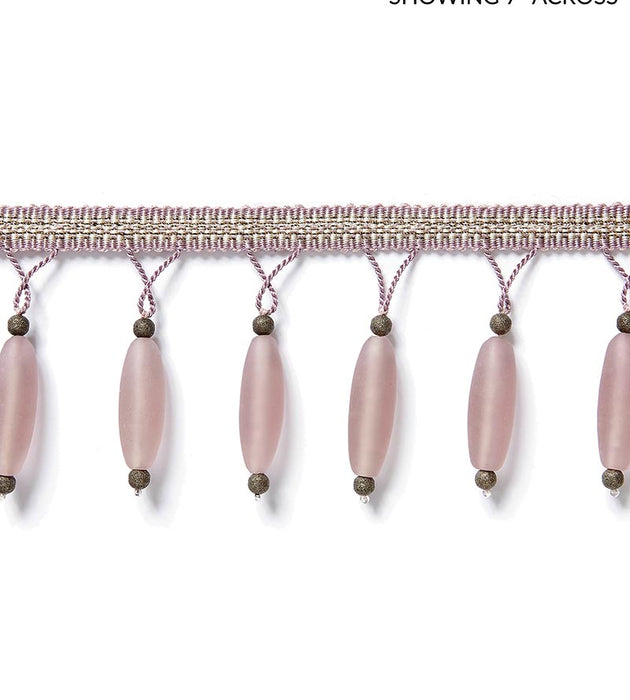 Scalamandre Vionnet Beaded Fringe Lavender Trim Sample SCFX15010002