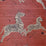 Scalamandre Zebras - Grasscloth Red Wallcovering Sample SCG81388M0002