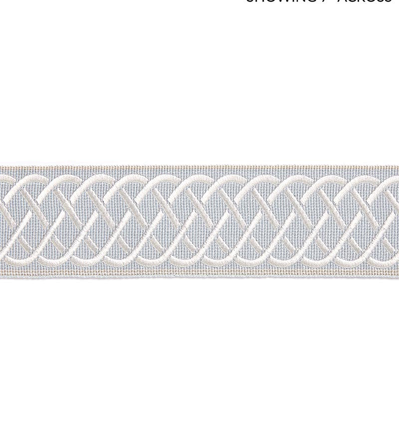Scalamandre Helix Embroidered Tape Mineral Trim SCT32840002