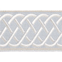 Scalamandre Helix Embroidered Tape Mineral Trim SCT32840002