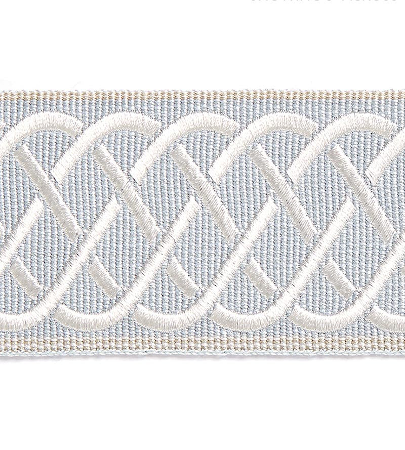 Scalamandre Helix Embroidered Tape Mineral Trim SCT32840002