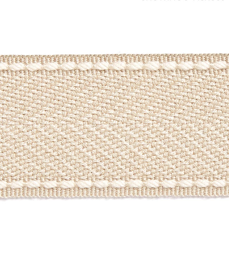 Scalamandre Montauk Herringbone Tape Linen Trim SCT32850002