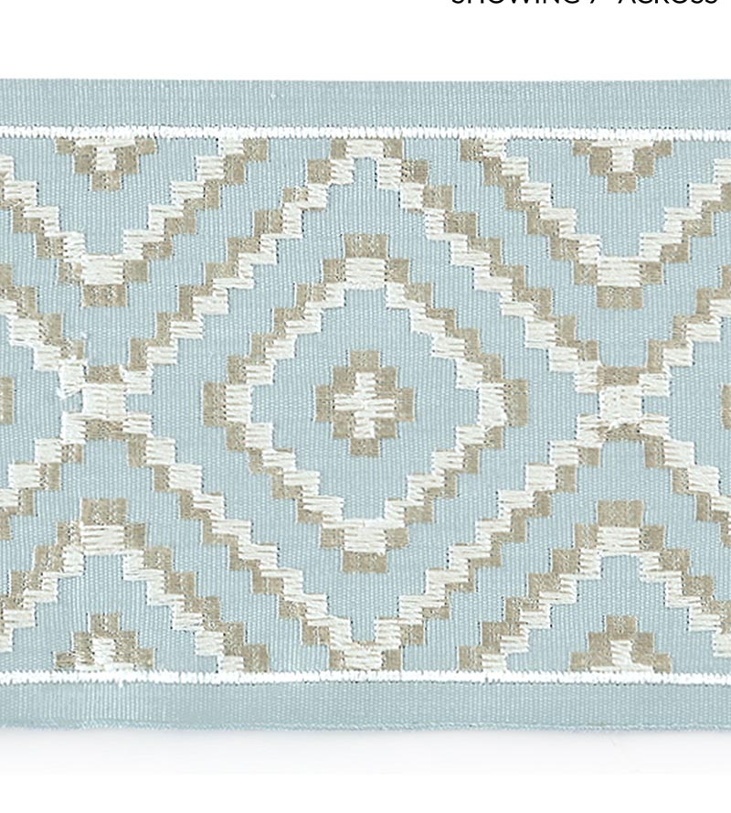 Scalamandre Medina Embroidered Tape Sky Trim SCT33060002