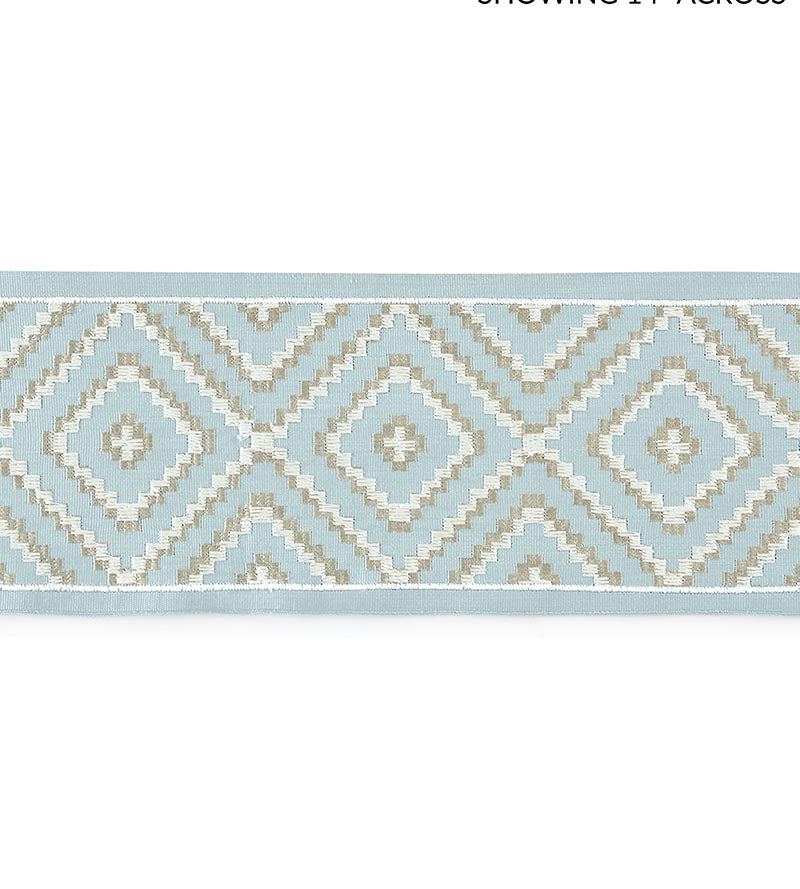 Scalamandre Medina Embroidered Tape Sky Trim SCT33060002