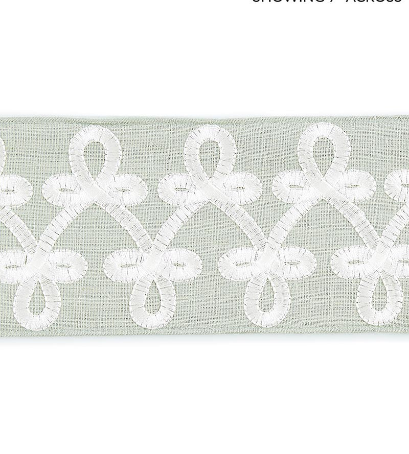Scalamandre Empress Embroidered Tape Mineral Trim SCT33210002