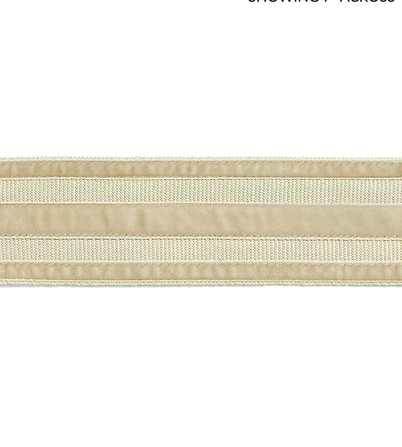 Scalamandre Runway Velvet Tape Light Camel Trim Sample SCT33250002