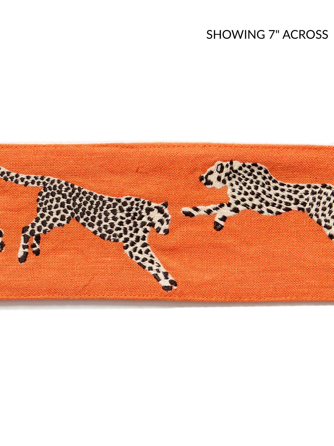 Scalamandre Leaping Cheetah Embrdry Tape Clementine Trim SCT33310002