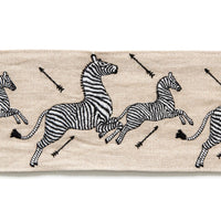 Scalamandre Zebras Embroidered Tape Linen Trim SCT33320002