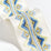 Scalamandre Flamme Embroidered Tape Blue And Yellow Trimming Sample SCT33350002