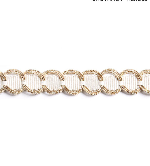 Scalamandre Crescent Braid Latte Trim Sample SCV12480002