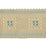 Scalamandre Sienese Braid Cream & Blue Trim Sample SCV713M0002