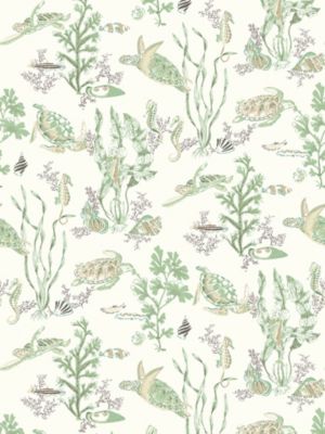 Scalamandre Garparilla | Removable Jade And Stone Wallpaper Sample SCWP88209PS0002