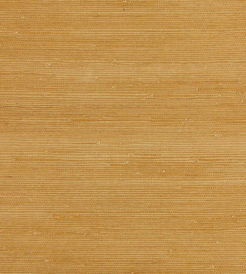 Scalamandre Textured Sisal Saffron Wallpaper Sample SCWP883430002