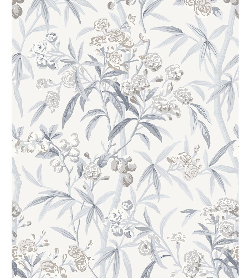Scalamandre Lanai Silver Mist Wallpaper Sample SCWP884310002