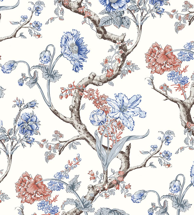 Scalamandre Andrew Jackson Floral Riviera Wallpaper SCWP884320002