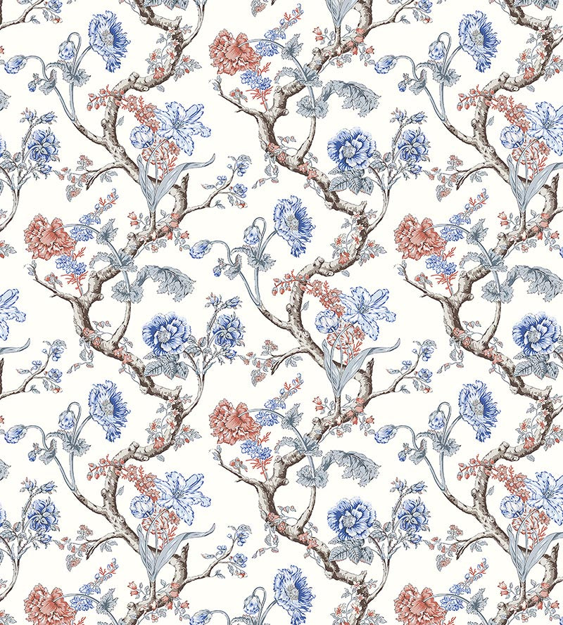 Scalamandre Andrew Jackson Floral Riviera Wallpaper SCWP884320002