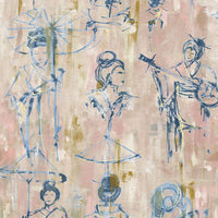 Scalamandre Yumiko Indigo Wallpaper SCWP884500002