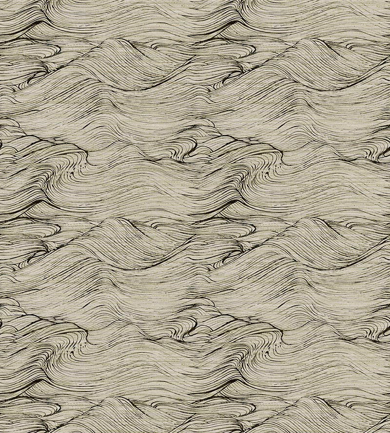 Scalamandre Shikoku Ink Wash Wallpaper Sample SCWP884540002