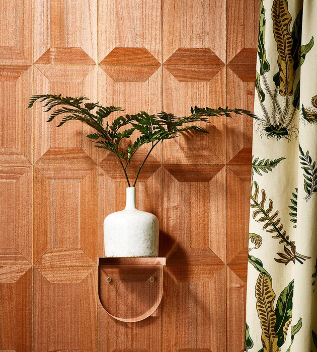Scalamandre Libro - Wood Red Hen Wallpaper Sample SCWP884750002