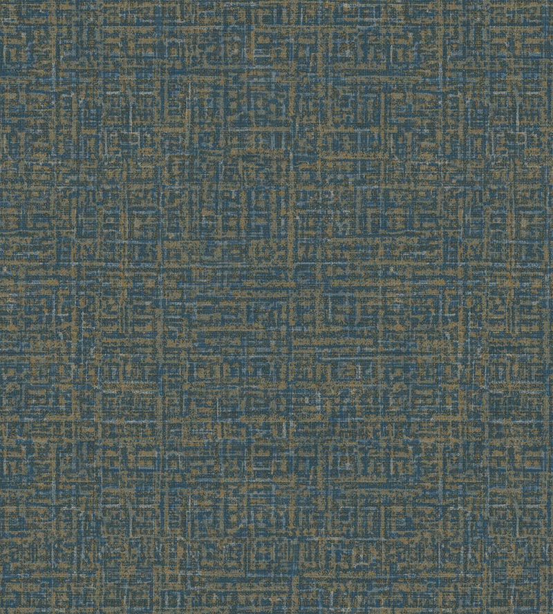 Scalamandre Chieti Blue Walnut Wallpaper Sample SCWP885020002