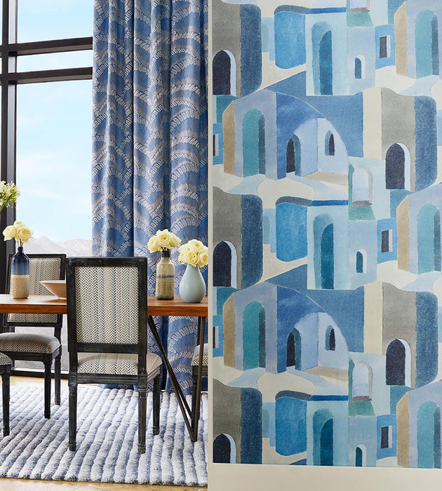 Scalamandre Riad Mediterranean Wallpaper Sample SCWP885080002