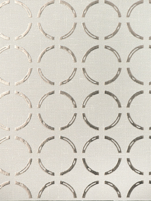 Scalamandre Caster Printed Wallcovering Silver Lining Wallpaper Sample SCWP885430002