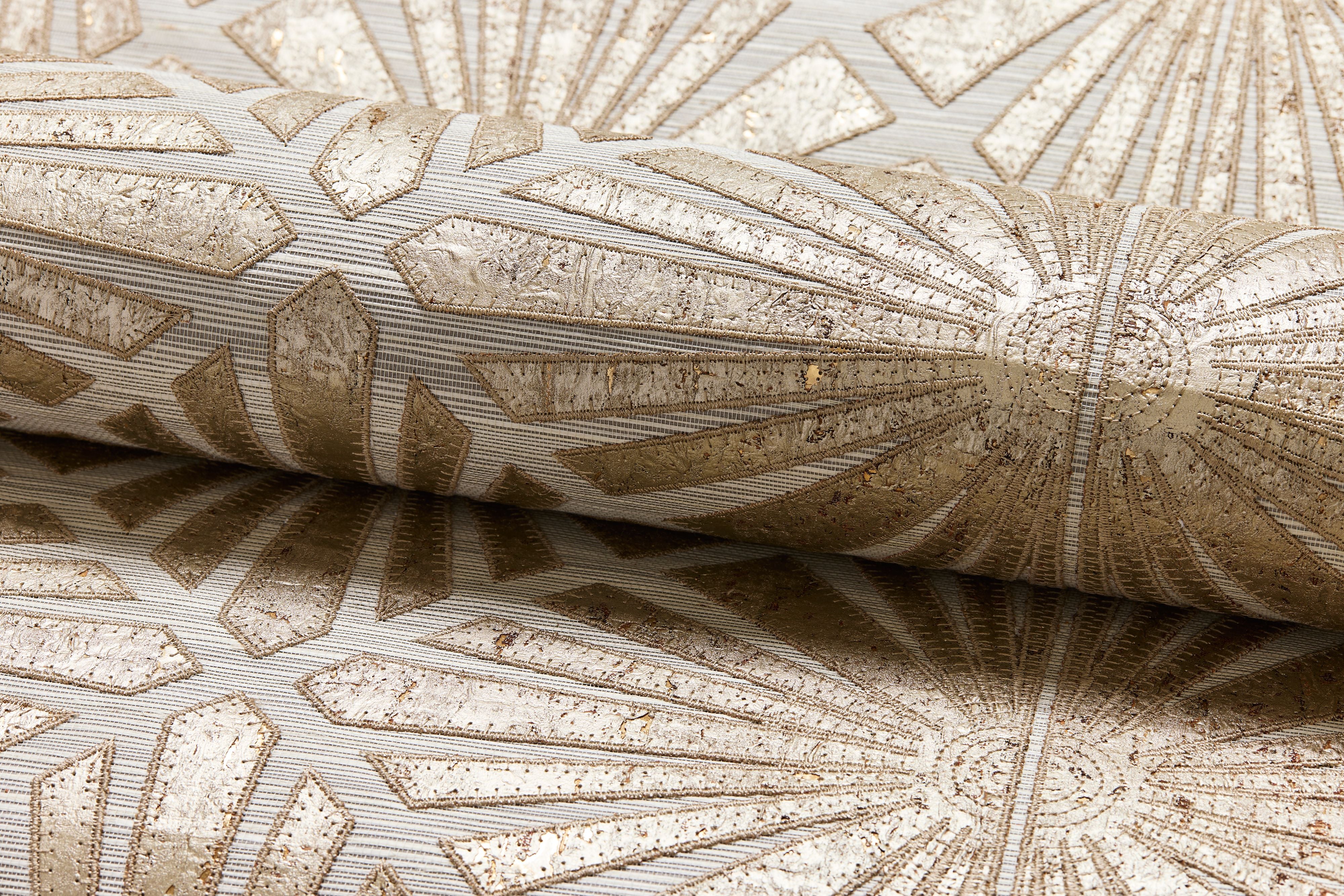 Scalamandre Milan Diamond Grasscloth Antique Wallpaper Sample SCWP885560002