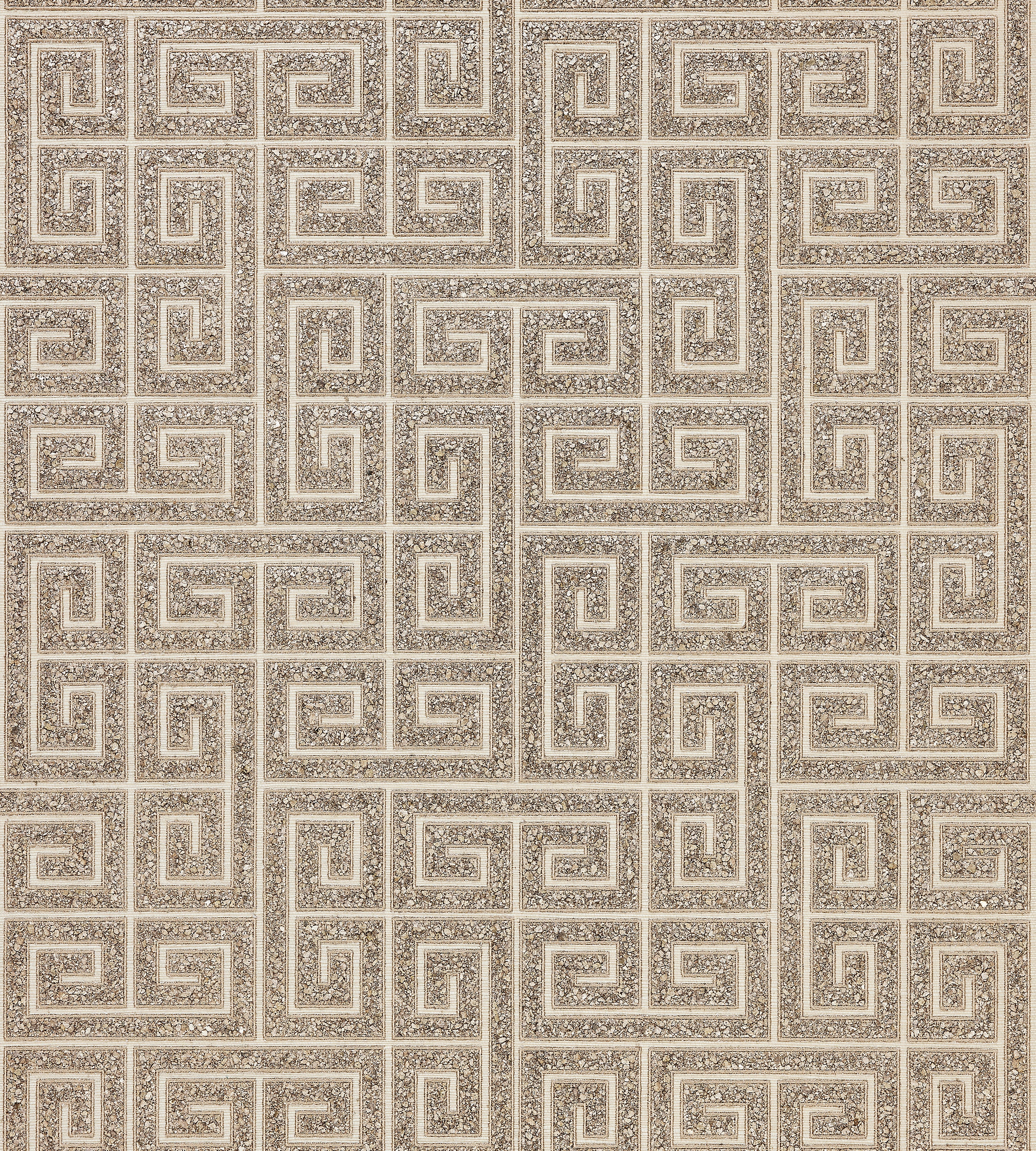 Scalamandre Fret Mosaic Grasscloth Tiger Eye Wallcovering Sample SCWP885570002