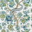Scalamandre Metropolitan Palampore Aegean Wallcovering Sample SCWP885610002