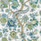 Scalamandre Metropolitan Palampore Aegean Wallpaper SCWP885610002